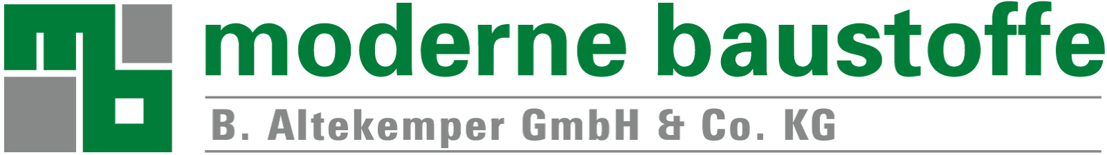 Logo - Moderne Baustoffe - B. Altekemper GmbH & Co. KG